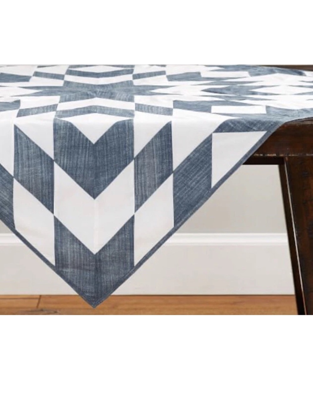 Pottery Barn Cooper Geometric Table Throw 50" Square Dining Tabletop Decor NWT